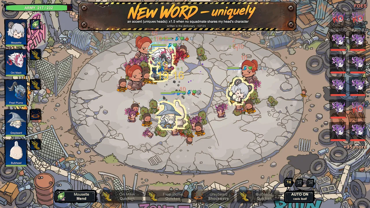 The horde closing in on the squad